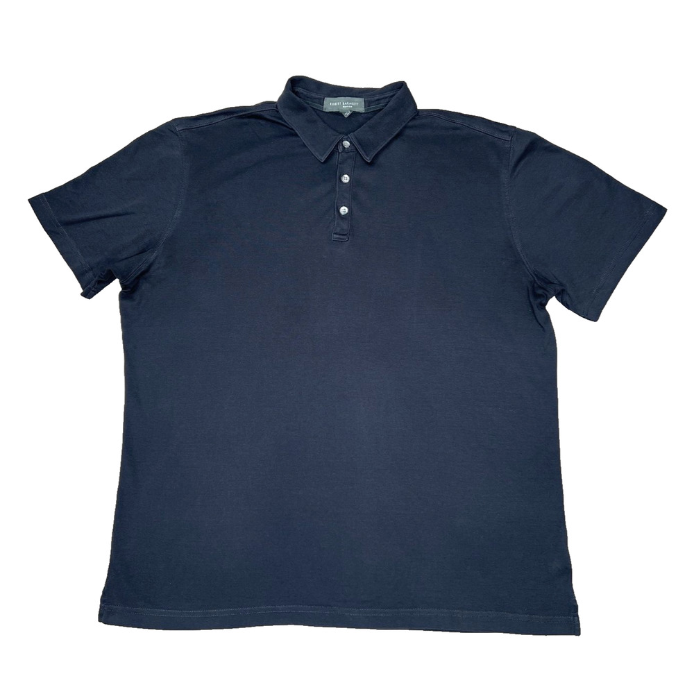 Robert Barakett Montreal Men's Black Polo Short Sleeve Shirt Size Xlarge